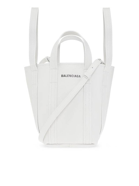 Everyday XS Grained Calfskin Shoulder Tote Bag White - BALENCIAGA - BALAAN 1