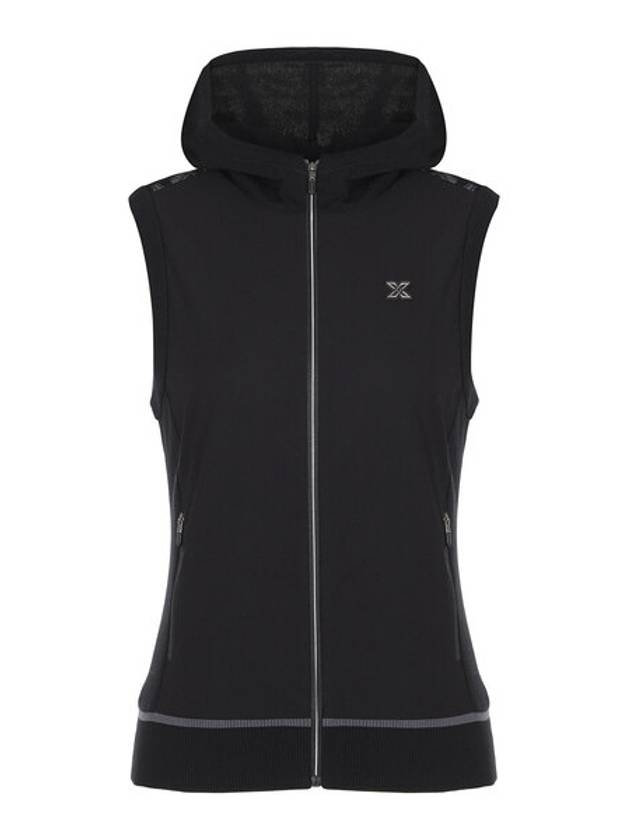 Women s Back Pattern Hooded Full Open Vest X1SVV7361 Autumn Golf Wear - JDX - BALAAN 1