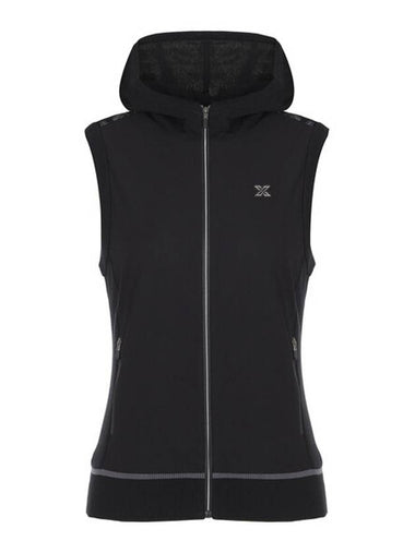 Women s Back Pattern Hooded Full Open Vest X1SVV7361 Autumn Golf Wear - JDX - BALAAN 1