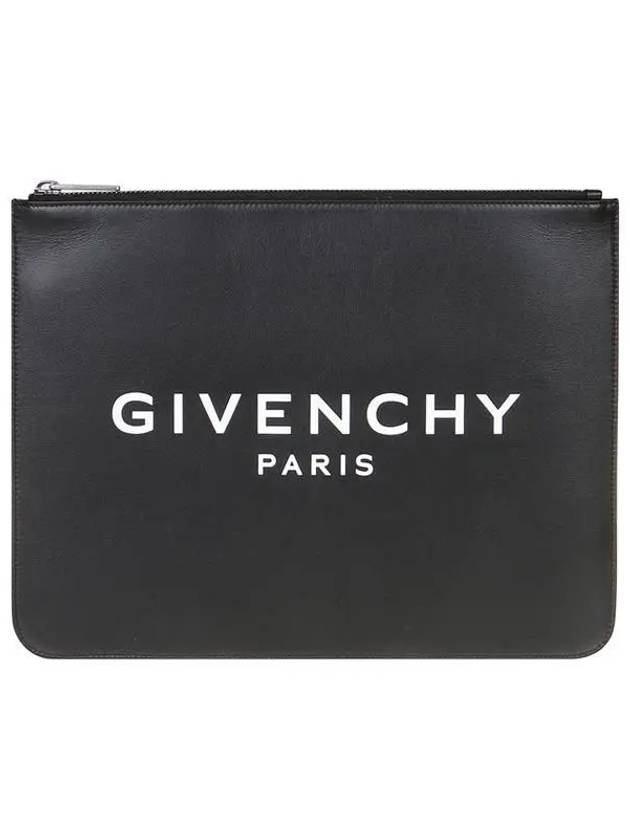 Logo Large Clutch Bag Black - GIVENCHY - BALAAN 2