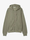 Logo Zip-Up Hoodie Green - HELMUT LANG - BALAAN 2