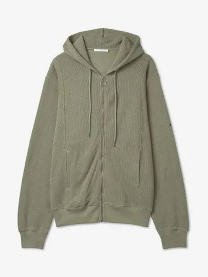 Logo Zip-Up Hoodie Green - HELMUT LANG - BALAAN 2