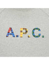 Shaun Tartan Check Logo Sweatshirt Heather Grey - A.P.C. - BALAAN 11