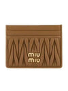 Materasse Nappa Leather Card Wallet Caramel - MIU MIU - BALAAN 2