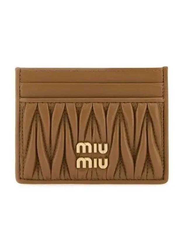 Materasse Nappa Leather Card Wallet Caramel - MIU MIU - BALAAN 2