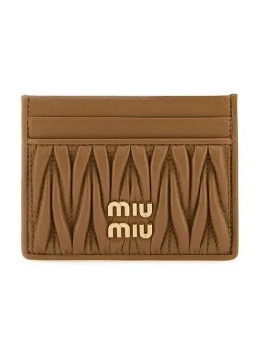 Materasse Nappa Leather Card Wallet Caramel - MIU MIU - BALAAN 2