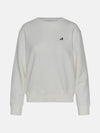 Logo Embroidery Crew Neck Sweatshirt White - AUTRY - BALAAN 1