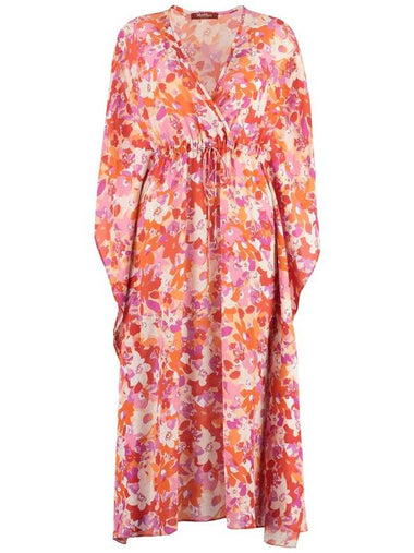 Max Mara Studio Fertile Printed Silk Dress - MAX MARA - BALAAN 1