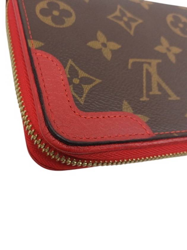 M61854 Monogram Canvas Cherry Leather Trim Retiro Wallet Long - LOUIS VUITTON - BALAAN 4