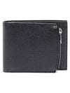 Stitched Logo Halfwallet Black - MAISON MARGIELA - BALAAN.