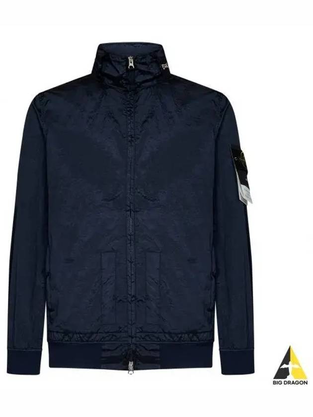 Men's Logo Patch Nylon Metal Zip-up Jacket Navy - STONE ISLAND - BALAAN 2