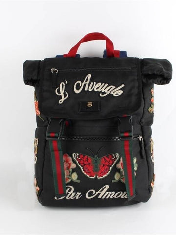 Embroidered technical backpack OS - GUCCI - BALAAN 1