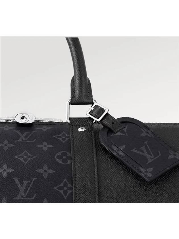 Keepall Bandoulier 50 Duffel Bag Black - LOUIS VUITTON - BALAAN 3