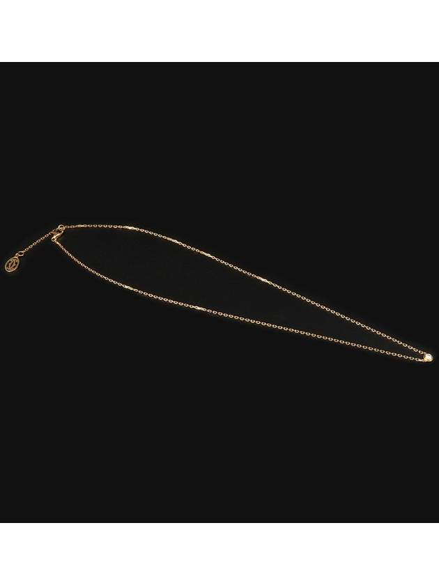 18K Yellow Gold 1P Diamond Damour XS Necklace - CARTIER - BALAAN 1