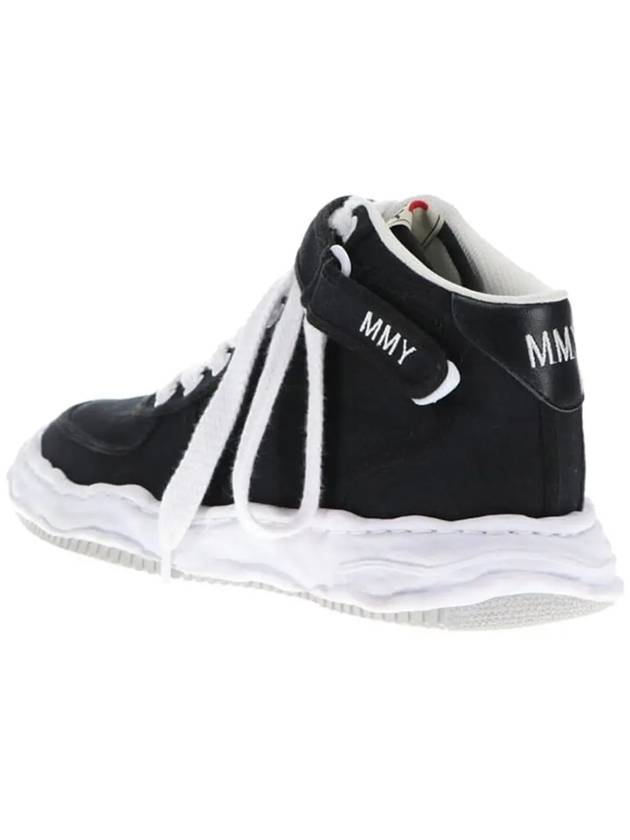 Wayne Canvas High Top Sneakers Black - MAISON MIHARA YASUHIRO - BALAAN 4