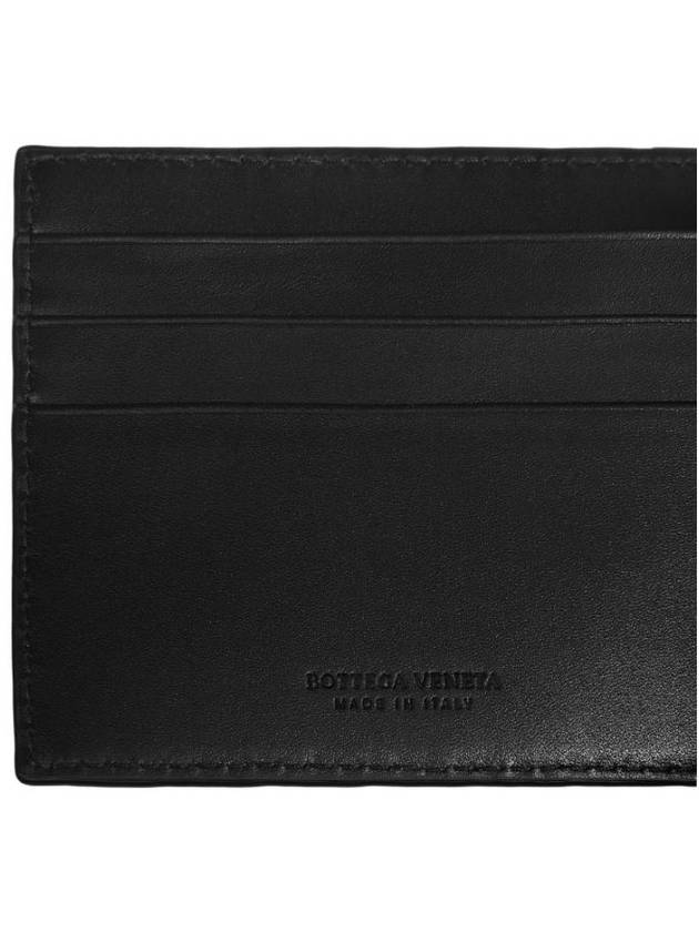 Intrecciato Money Clip Card Wallet Black - BOTTEGA VENETA - BALAAN 5