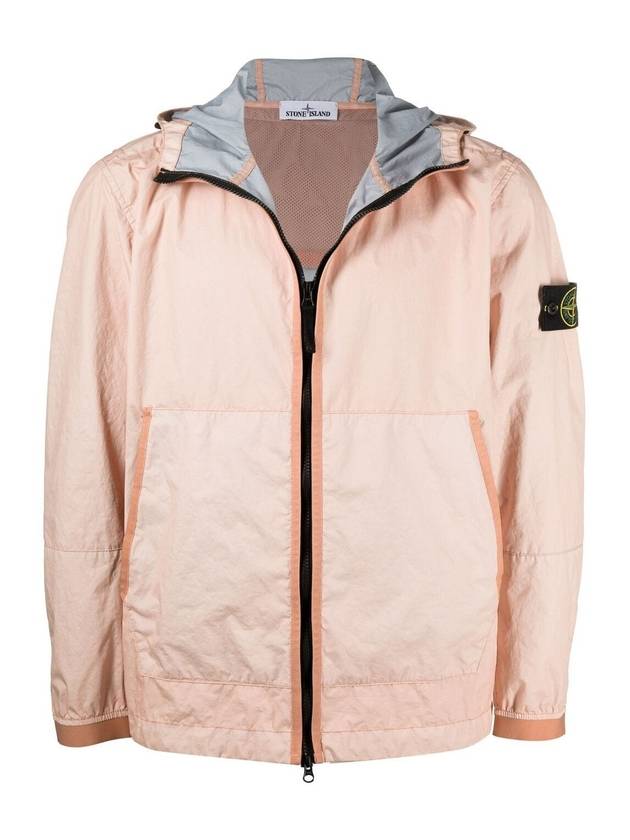 Men's Wappen Membrana Windbreaker Pink - STONE ISLAND - BALAAN 1