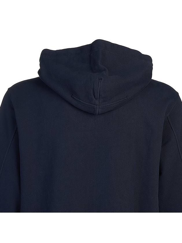 Wappen Patch Cotton Fleece Zip Up Hoodie Navy - STONE ISLAND - BALAAN 6