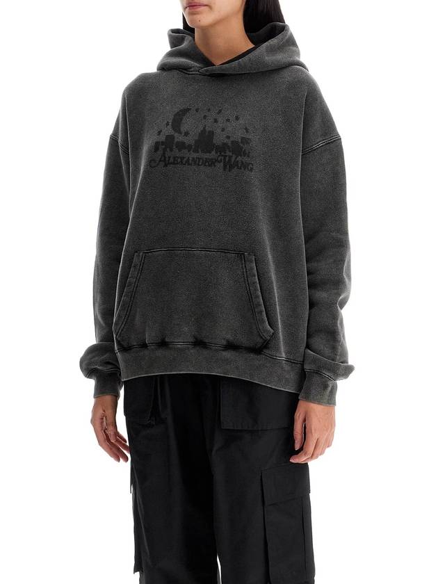 vintage skyline effect sweatshirt - ALEXANDER WANG - BALAAN 4