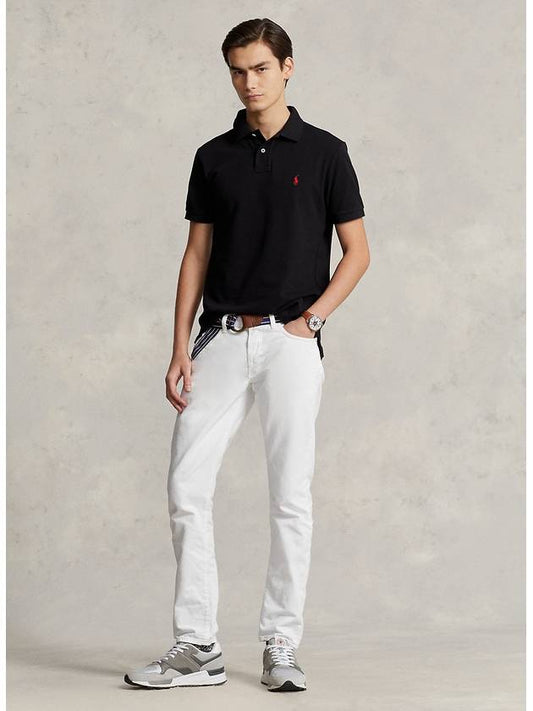 Red Embroidered Logo Short Sleeve Polo Shirt Black - POLO RALPH LAUREN - BALAAN 2