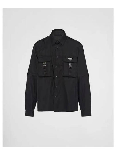 Re-Nylon Shirt Jacket Black - PRADA - BALAAN 2