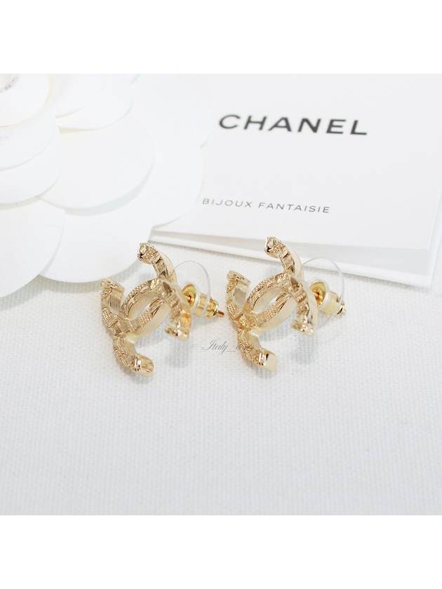 23A CC logo earrings gold - CHANEL - BALAAN 5