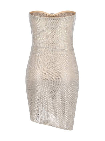 CRYSTAL-EMBELLISHED MINI DRESS - GIUSEPPE DI MORABITO - BALAAN 2