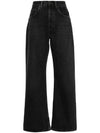 High Rise Loose Fit Jeans Black - ACNE STUDIOS - BALAAN 1