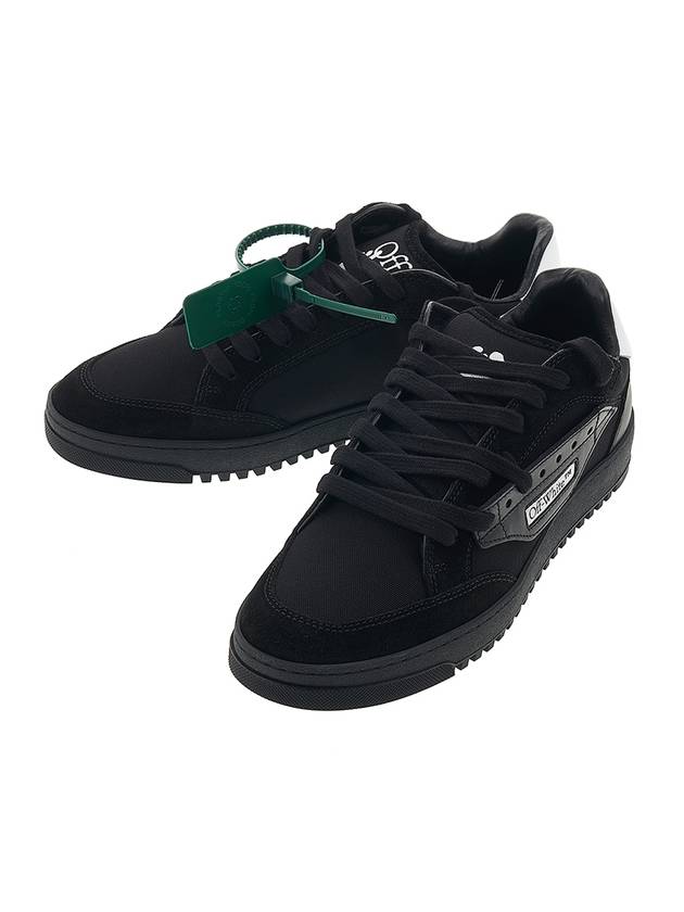 5.0 Suede Low Top Sneakers Black - OFF WHITE - BALAAN 2