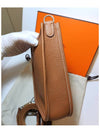 Evelyn 16 Clemence Palladium Cross Bag Gold Brown - HERMES - BALAAN 5