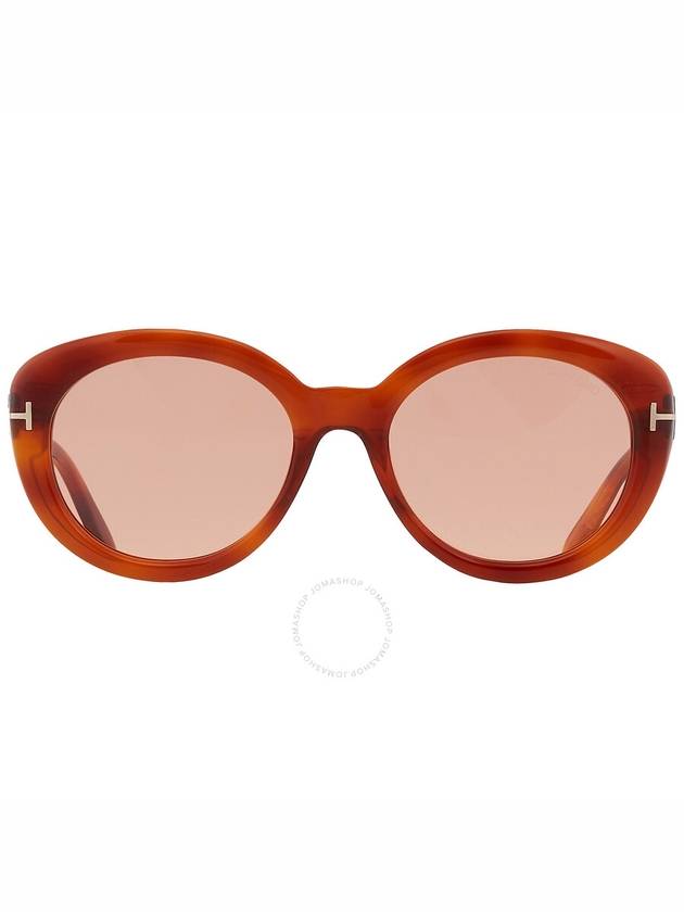 Lily Photochromatic Pink Oval Women's Sunglasses FT1009 53Y 55 - TOM FORD - BALAAN 2