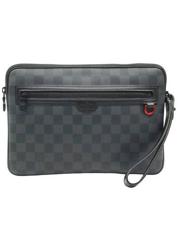 Damier graphite canvas utility supple strap clutch - LOUIS VUITTON - BALAAN 1