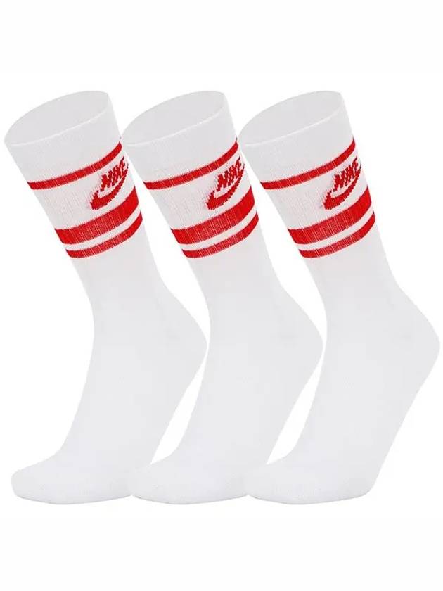 Sportswear Everyday Essential Crew Socks 3 Pack White - NIKE - BALAAN 2