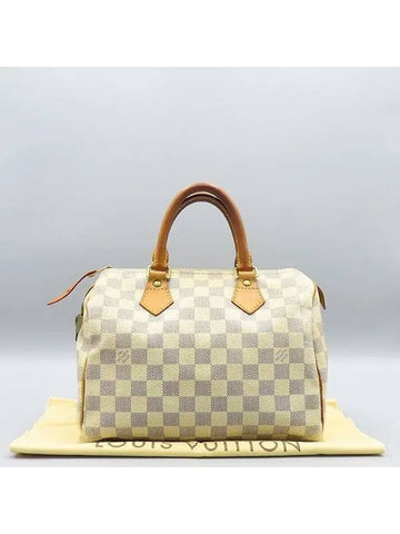 N41534 Damier Azur Canvas Speedy 25 Tote Bag - LOUIS VUITTON - BALAAN 1