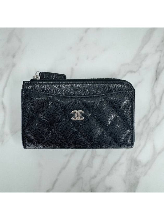 Card wallet holder zipper black gold AP3179 - CHANEL - BALAAN 2