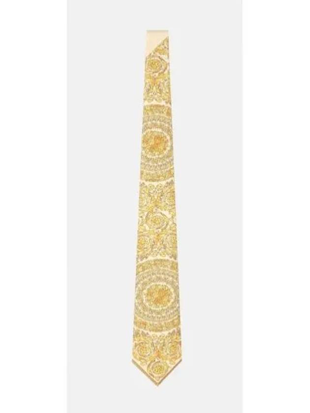 Barocco silk tie yellow - VERSACE - BALAAN 2