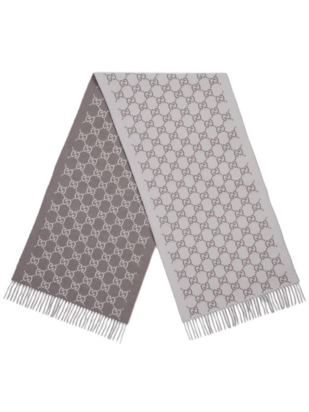 Gucci Scarfs Grey - GUCCI - BALAAN 4