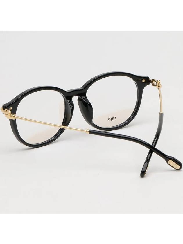 Eyewear Asian Fit Horn-Rim Eyeglasses Black - FRED - BALAAN 5