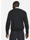 Club Fleece Long Sleeve Polo Shirt Black - NIKE - BALAAN 3