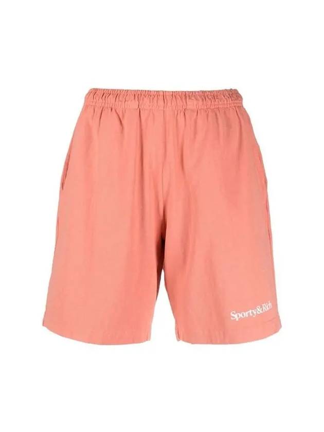 SS22 Logo Cotton Shorts Pink SH493 FL - SPORTY & RICH - BALAAN 1