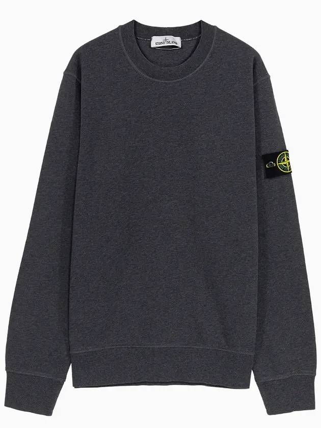 Wappen Patch Crew Neck Sweatshirt Dark Grey - STONE ISLAND - BALAAN 1