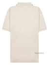 Afko Logo Cotton Polo Shirt Ecru - ISABEL MARANT - BALAAN 3