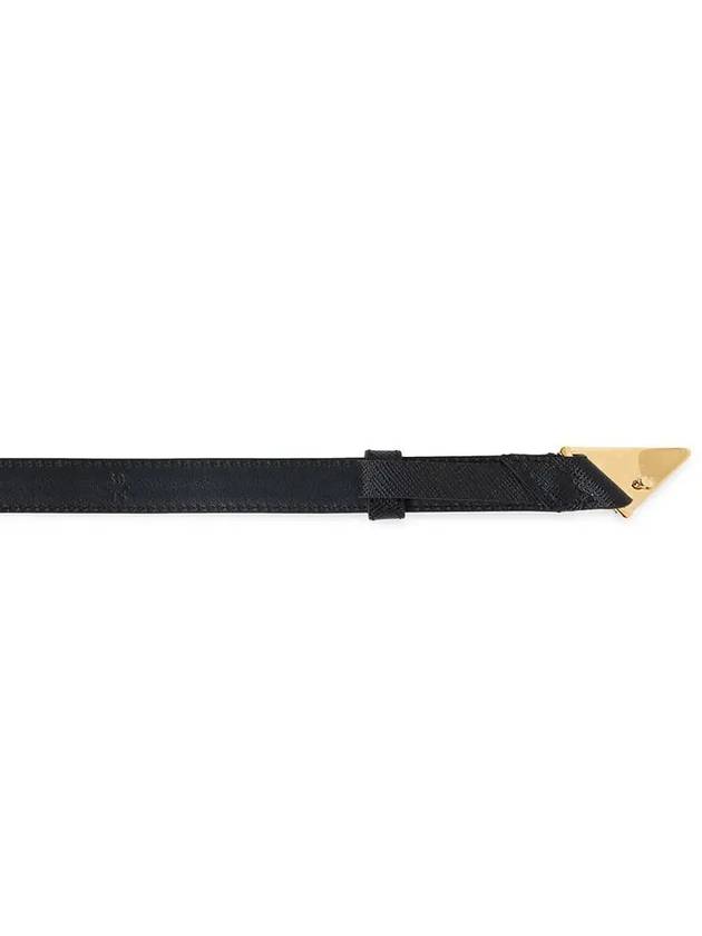 Saffiano Leather Belt Black - PRADA - BALAAN 3