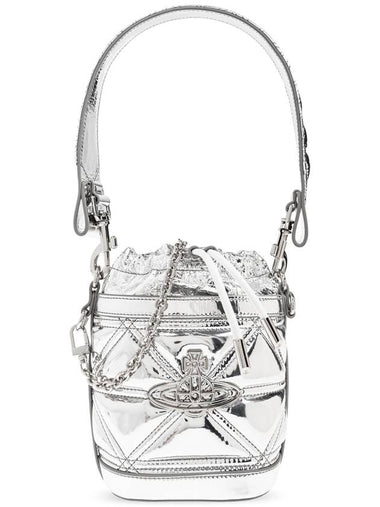 Vivienne Westwood Bag Kitty Small Type Worek, Women's, Silver - VIVIENNE WESTWOOD - BALAAN 1