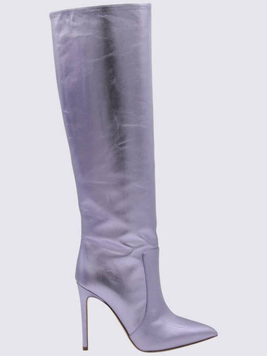 Paris Texas Lilac Leather Boots - PARIS TEXAS - BALAAN 1