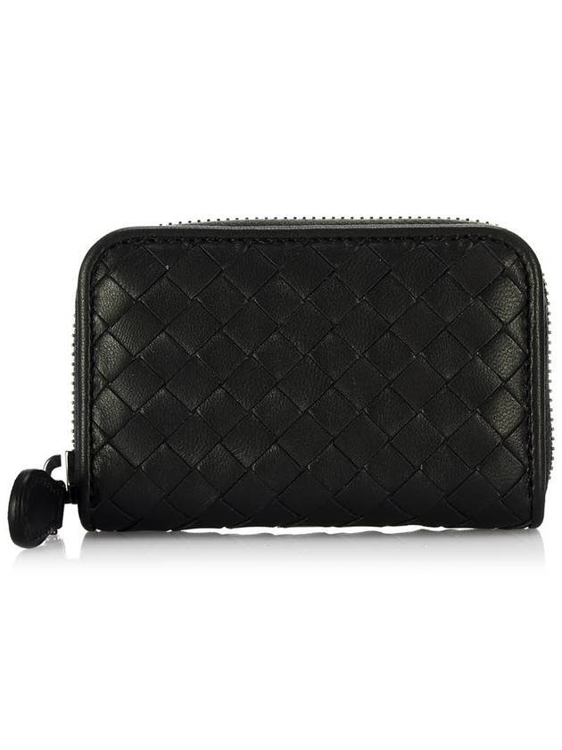 Intrecciato Zipper Coin Card Wallet Black - BOTTEGA VENETA - BALAAN 2