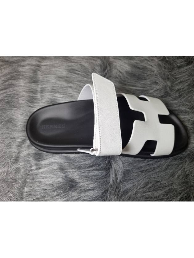 Chypre Calfskin Sandals Blanc - HERMES - BALAAN 6