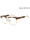 Eyewear Logo Frame Glasses Havana Gold - GUCCI - BALAAN 2