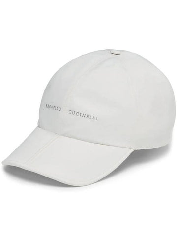 Logo Print Baseball Ball Cap White - BRUNELLO CUCINELLI - BALAAN 1