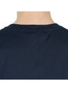 Slimfit Cotton Jersey Short Sleeve T-shirt Navy - STONE ISLAND - BALAAN 8